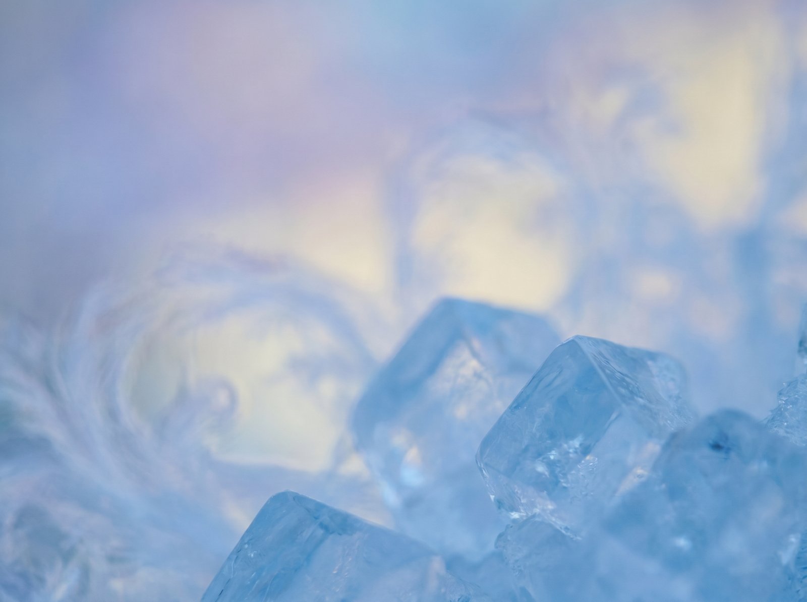 Ice crystals representing pure, clean cool air